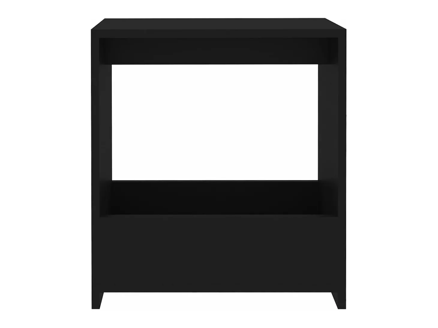 Mesa de apoio 50x26x50 cm derivados de madeira preto