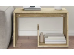 Mesa de apoio 59x36x38 cm derivados de madeira carvalho sonoma