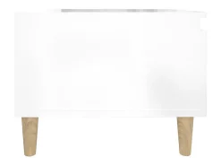 Mesa de apoio 50x46x35 cm derivados de madeira branco brilhante