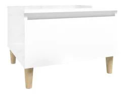 Mesa de apoio 50x46x35 cm derivados de madeira branco brilhante