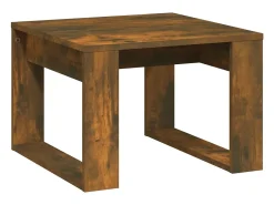 Mesa de apoio 50x50x35 cm derivados de madeira carvalho fumado