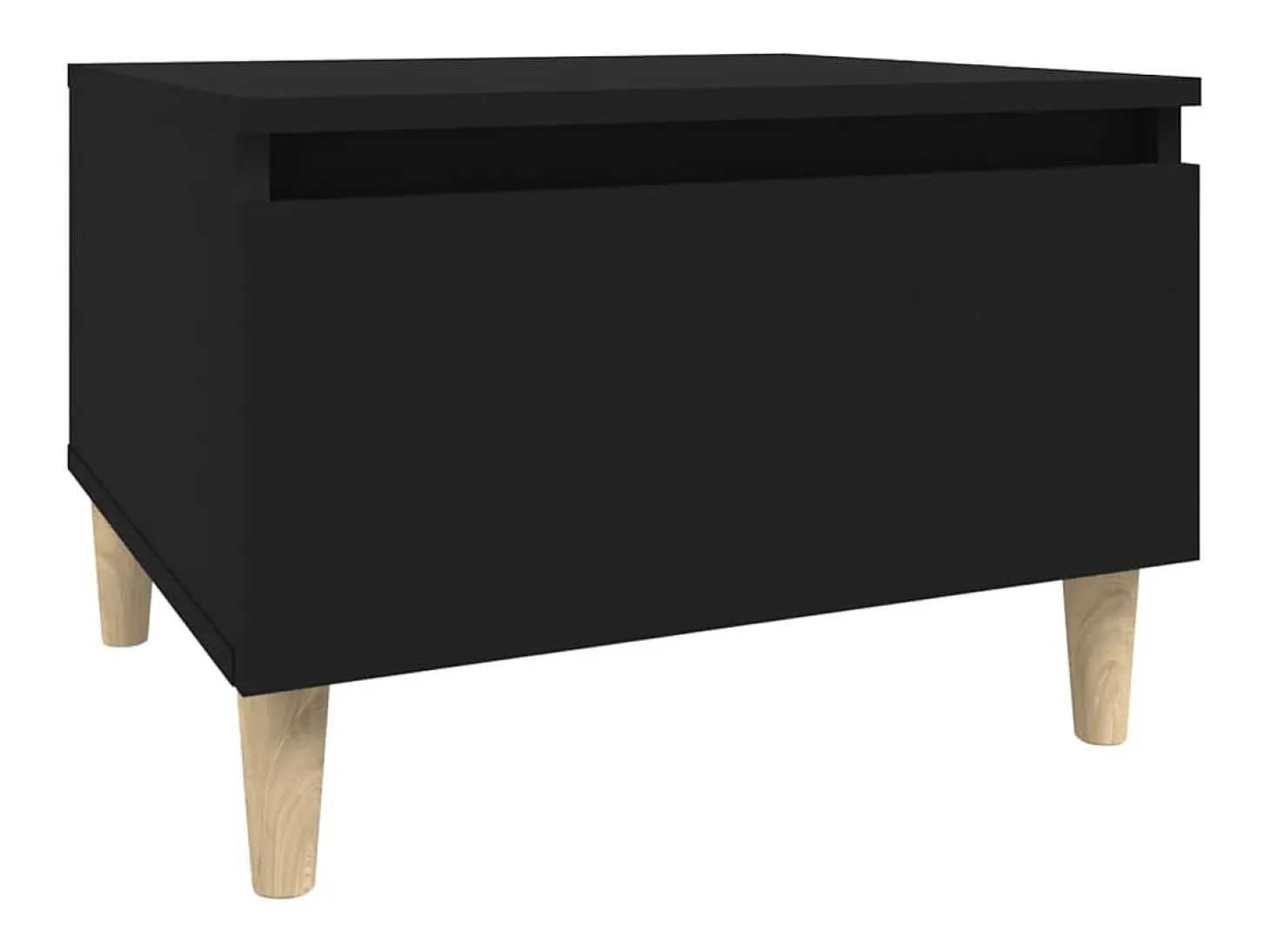 Mesa de apoio 50x46x35 cm derivados de madeira preto