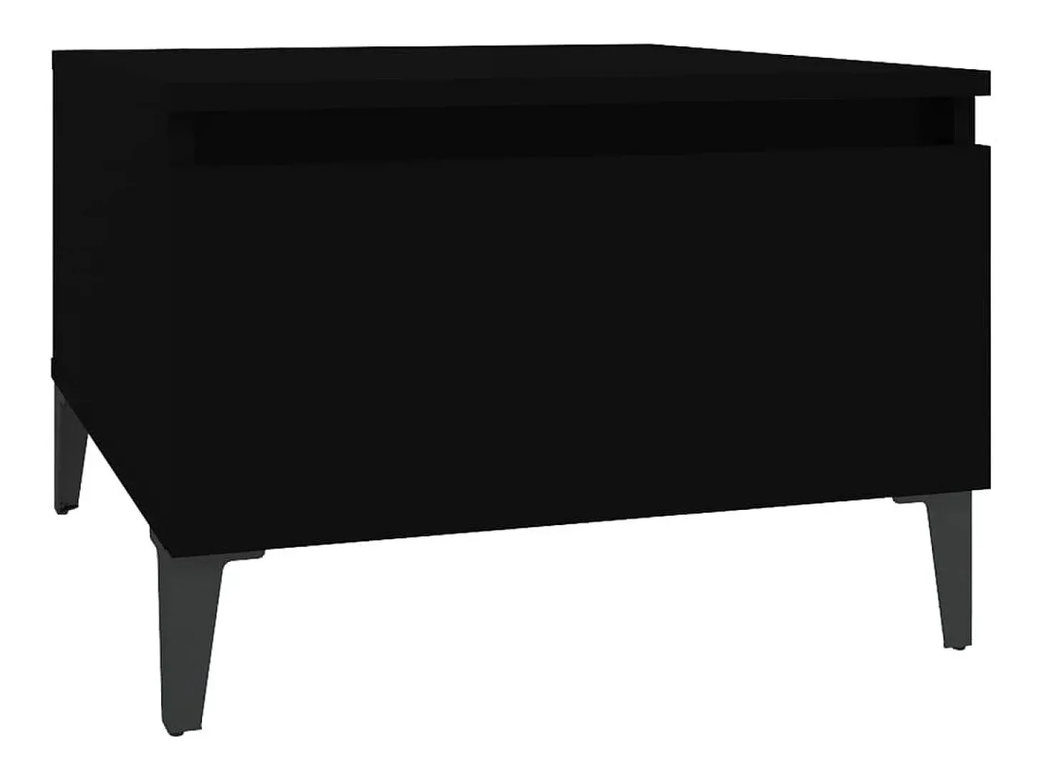 Mesa de apoio 50x46x35 cm derivados de madeira preto