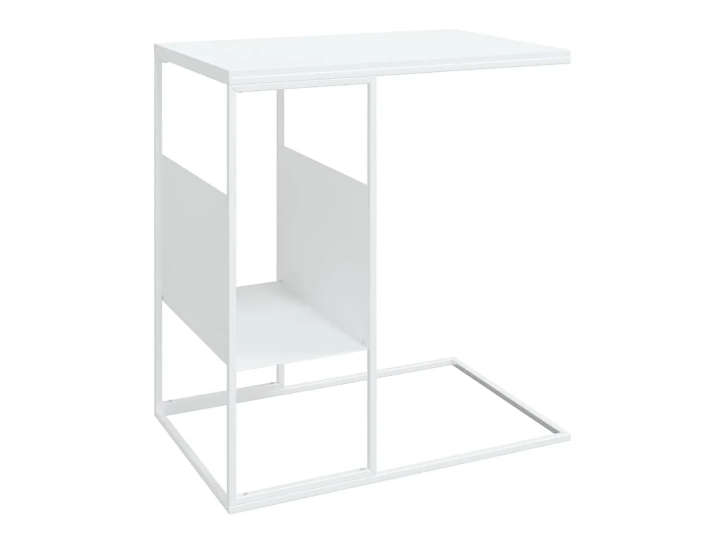 Mesa de apoio 55x36x59,5 cm derivados de madeira branco PT767433