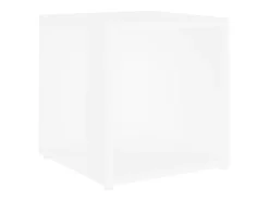 Mesa de apoio 33x33x34,5 cm derivados de madeira branco PT219549