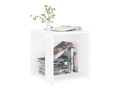 Mesa de apoio 33x33x34,5 cm derivados de madeira branco PT219549