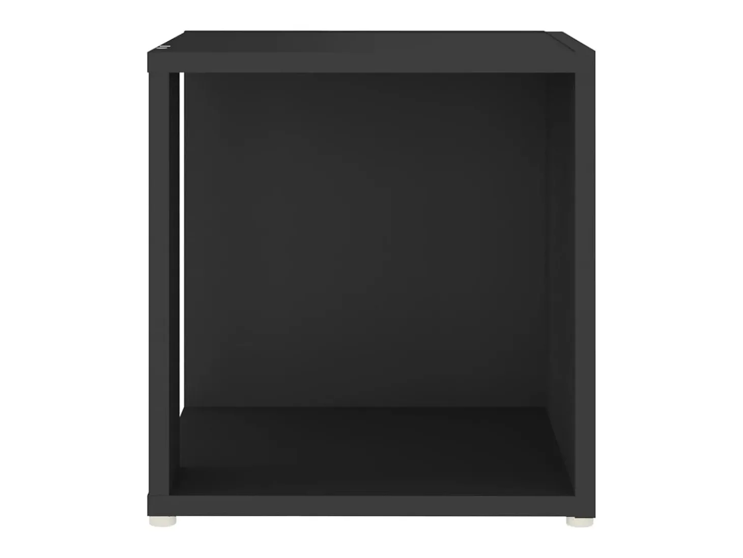 Mesa de apoio 33x33x34,5 cm derivados de madeira preto PT573901