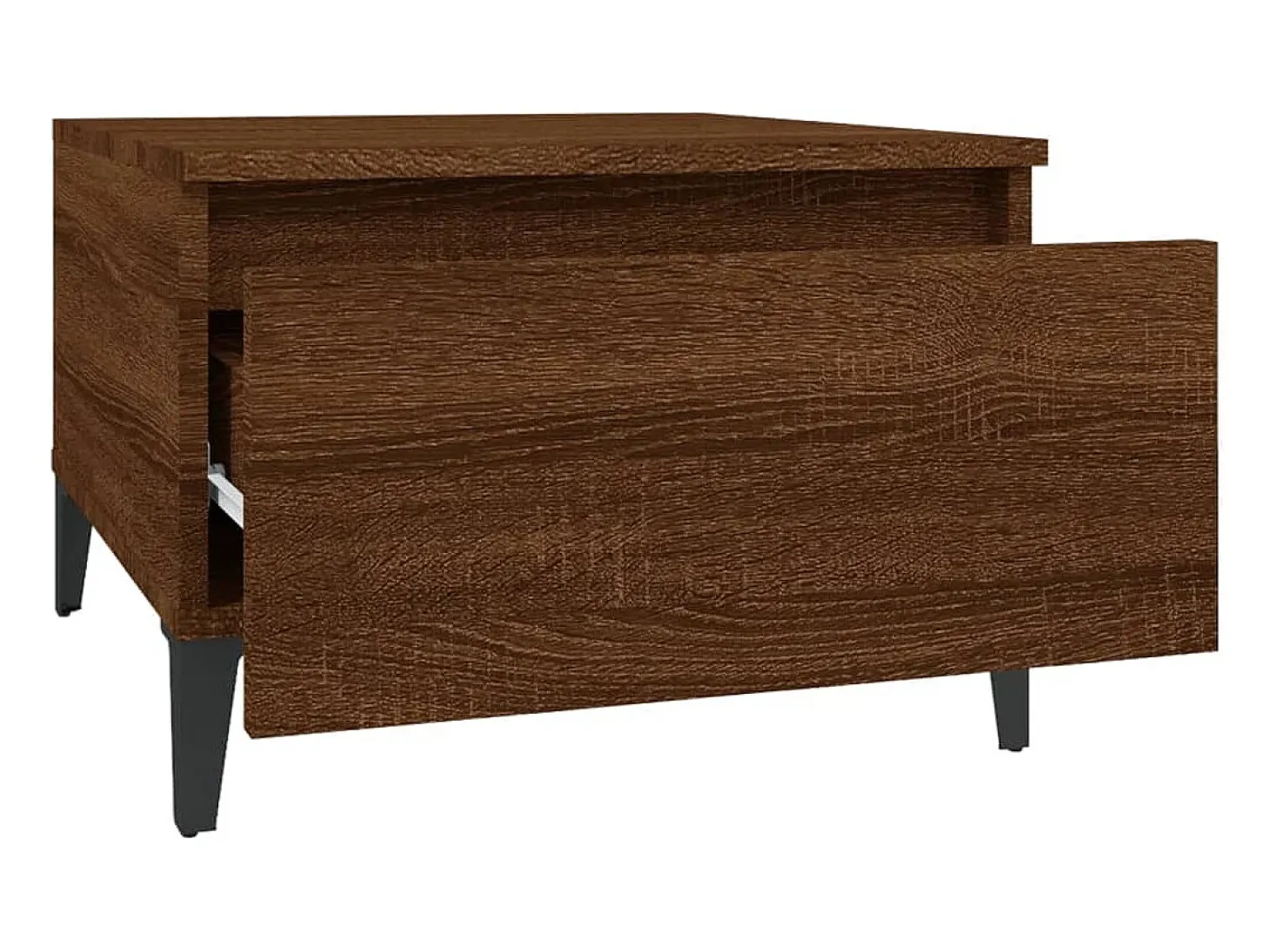 Mesa de apoio 50x46x35 cm derivados madeira carvalho castanho