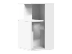 Mesa de apoio 35x35x60 cm derivados de madeira branco