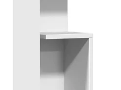 Mesa de apoio 35x35x60 cm derivados de madeira branco
