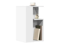 Mesa de apoio 35x35x60 cm derivados de madeira branco