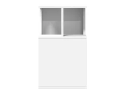 Mesa de apoio 35x35x60 cm derivados de madeira branco