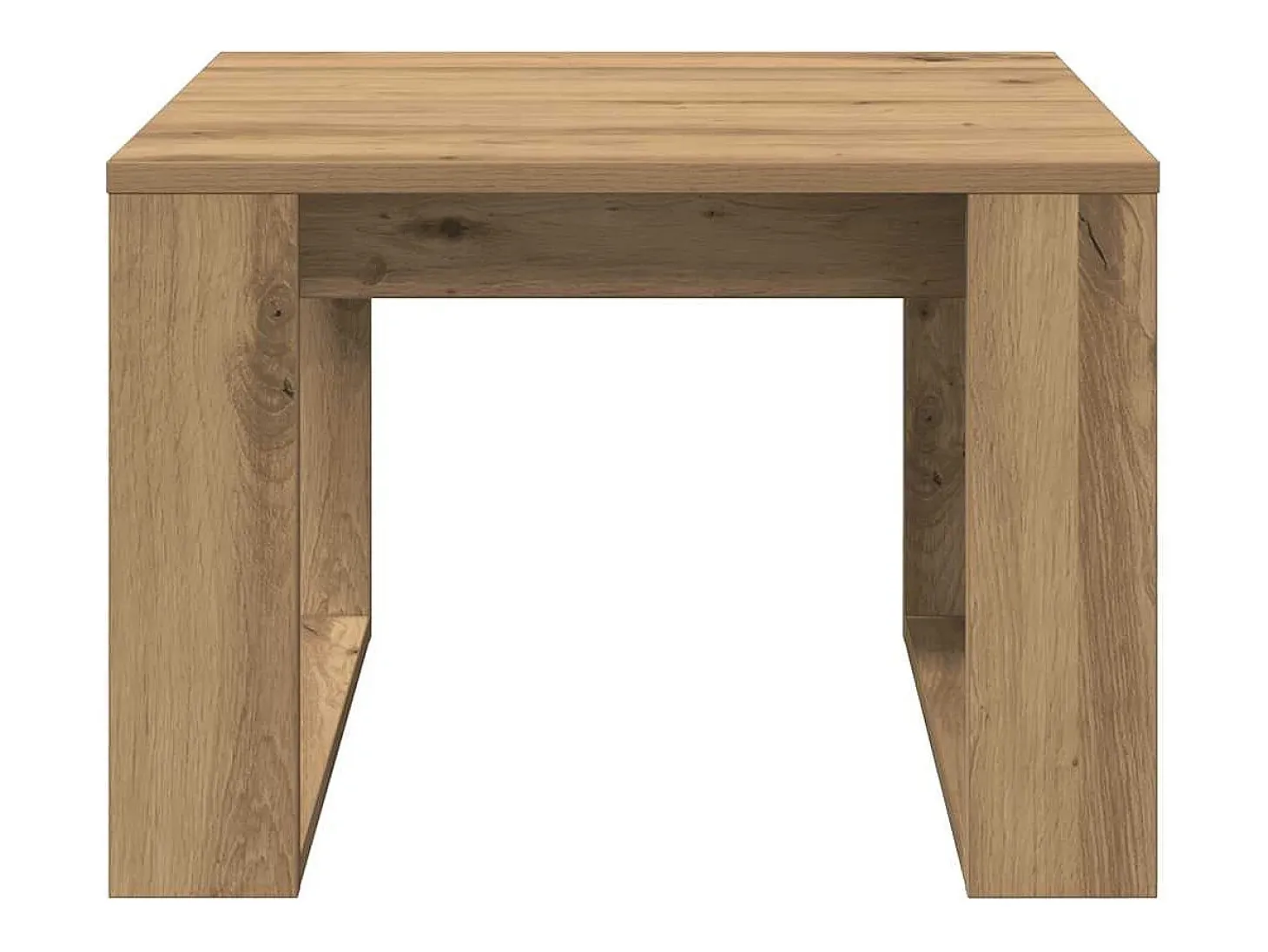Mesa de apoio 50x50x35 cm derivados madeira carvalho artisiano