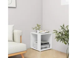 Mesa de apoio 33x33x34,5 cm derivados de madeira branco