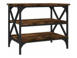 Mesa de apoio 55x38x45 cm derivados de madeira carvalho fumado