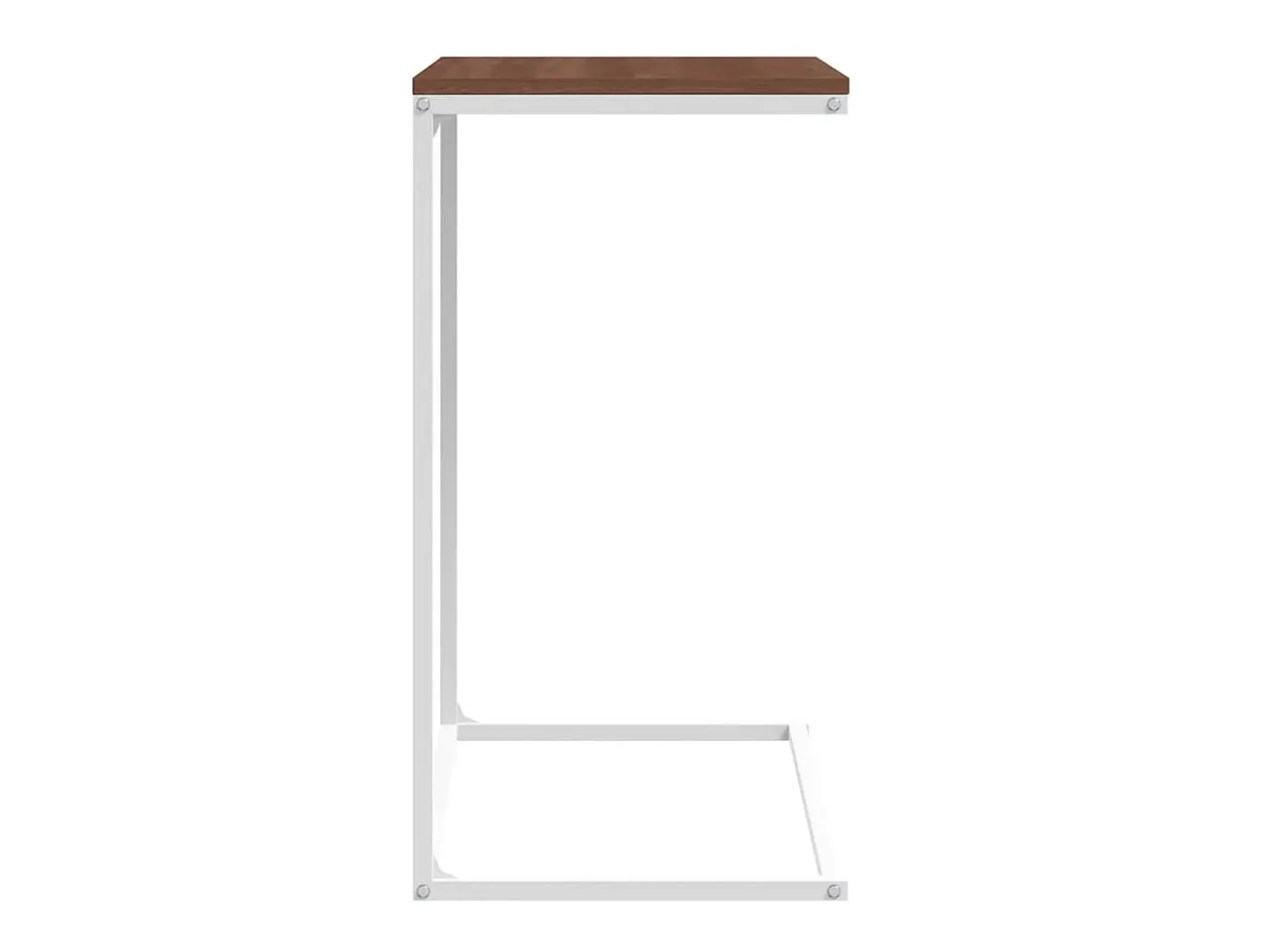 Mesa de apoio 55x35x66 cm derivados de madeira branco