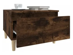 Mesa de apoio 50x46x35 cm derivados de madeira carvalho fumado
