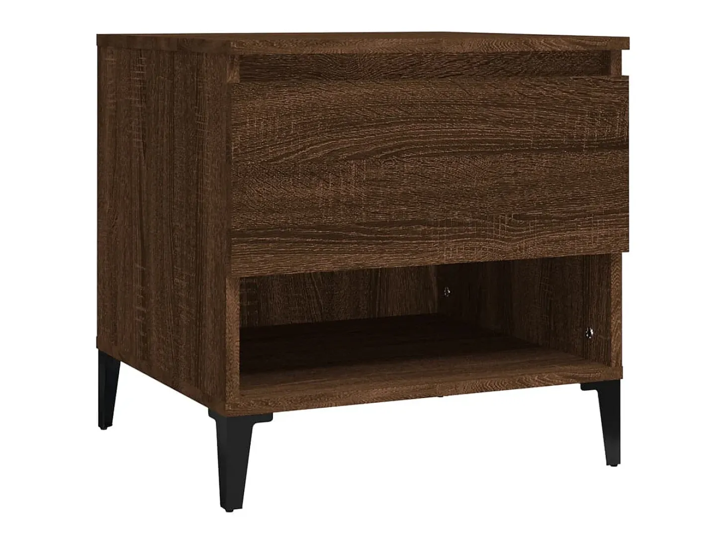 Mesa de apoio 50x46x50 cm derivados madeira carvalho castanho