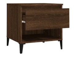 Mesa de apoio 50x46x50 cm derivados madeira carvalho castanho