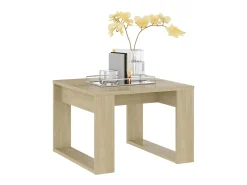 Mesa de apoio 50x50x35 cm derivados de madeira carvalho sonoma
