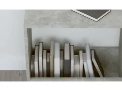 Mesa de apoio 50x26x50 cm derivados de madeira cinzento cimento