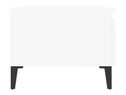 Mesa de apoio 50x46x35 cm derivados de madeira branco brilhante