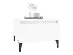 Mesa de apoio 50x46x35 cm derivados de madeira branco brilhante