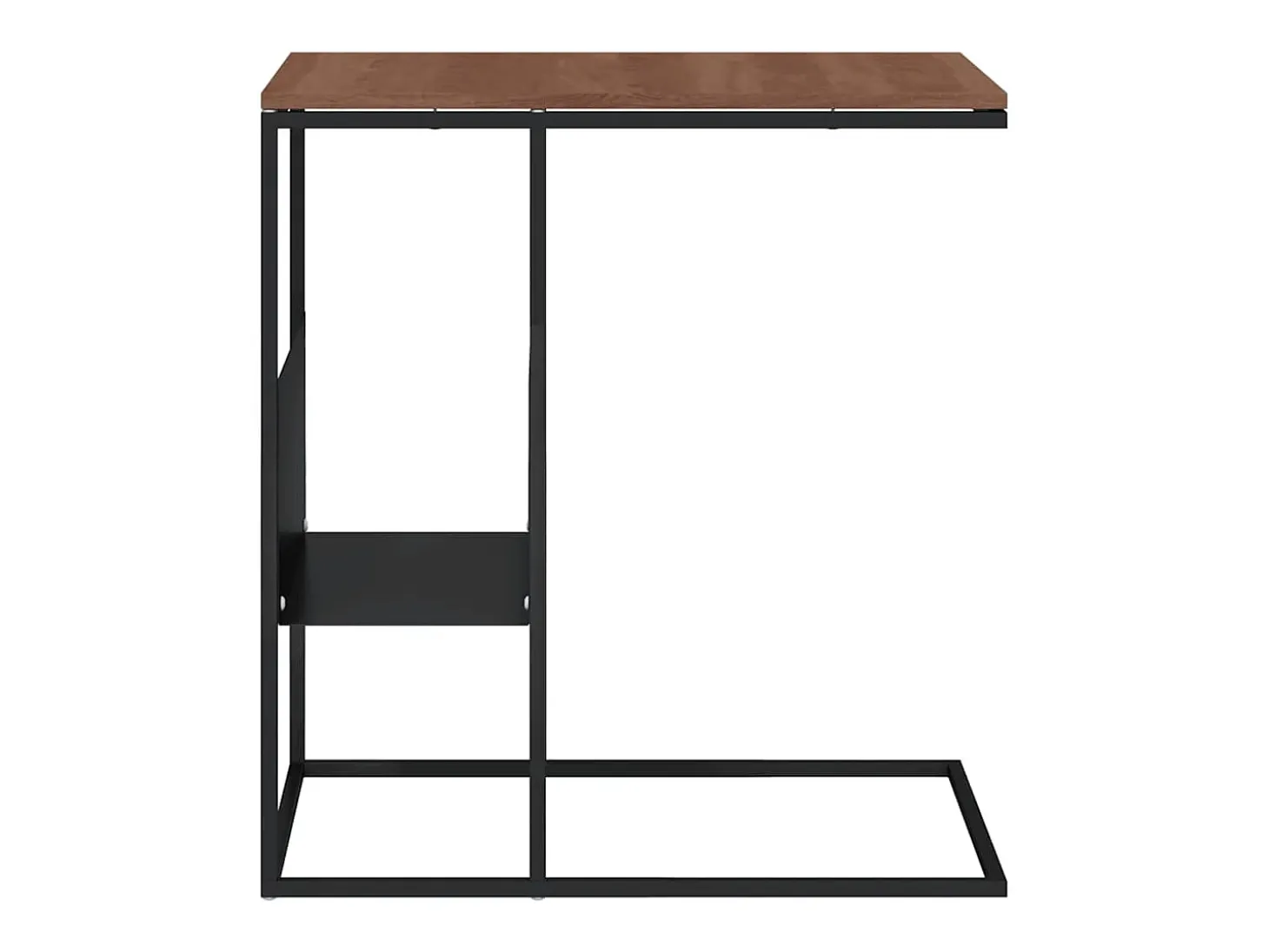 Mesa de apoio 55x36x59,5 cm derivados de madeira preto