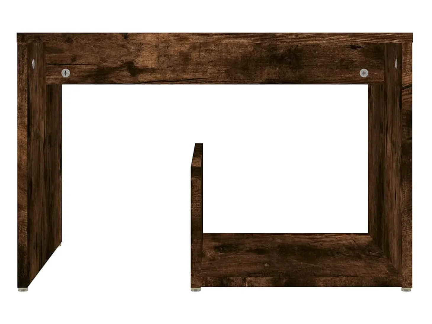 Mesa de apoio 59x36x38 cm madeira processada carvalho fumado