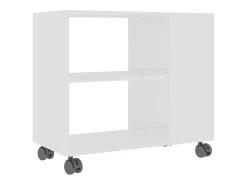 Mesa de apoio 70x35x55 cm madeira processada branco