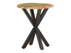 Mesa de apoio 48x48x56 cm madeira recuperada maciça