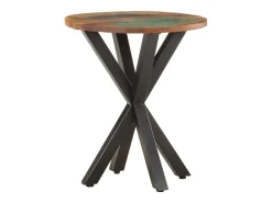 Mesa de apoio 48x48x56 cm madeira recuperada maciça