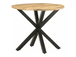 Mesa de apoio 68x68x56 cm madeira de mangueira maciça