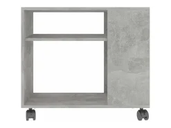 Mesa de apoio 70x35x55 cm madeira processada cinza cimento