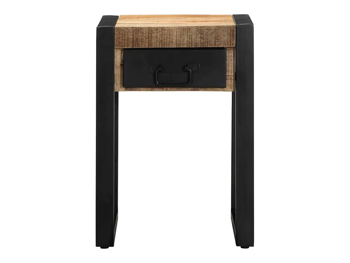 Mesa de apoio 35x35x50 cm madeira de mangueira áspera maciça