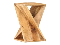 Mesa de apoio 35x35x55 cm madeira de mangueira maciça