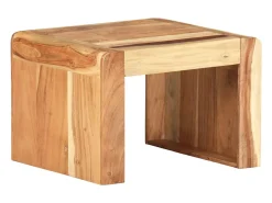 Mesa de apoio 43x40x30 cm madeira de acácia maciça