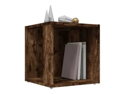 Mesa de apoio 33x33x34,5cm derivados de madeira carvalho fumado PT289982