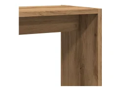 Mesa de apoio 50x26x50cm derivados madeira carvalho artisiano