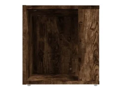 Mesa de apoio 33x33x34,5cm derivados de madeira carvalho fumado