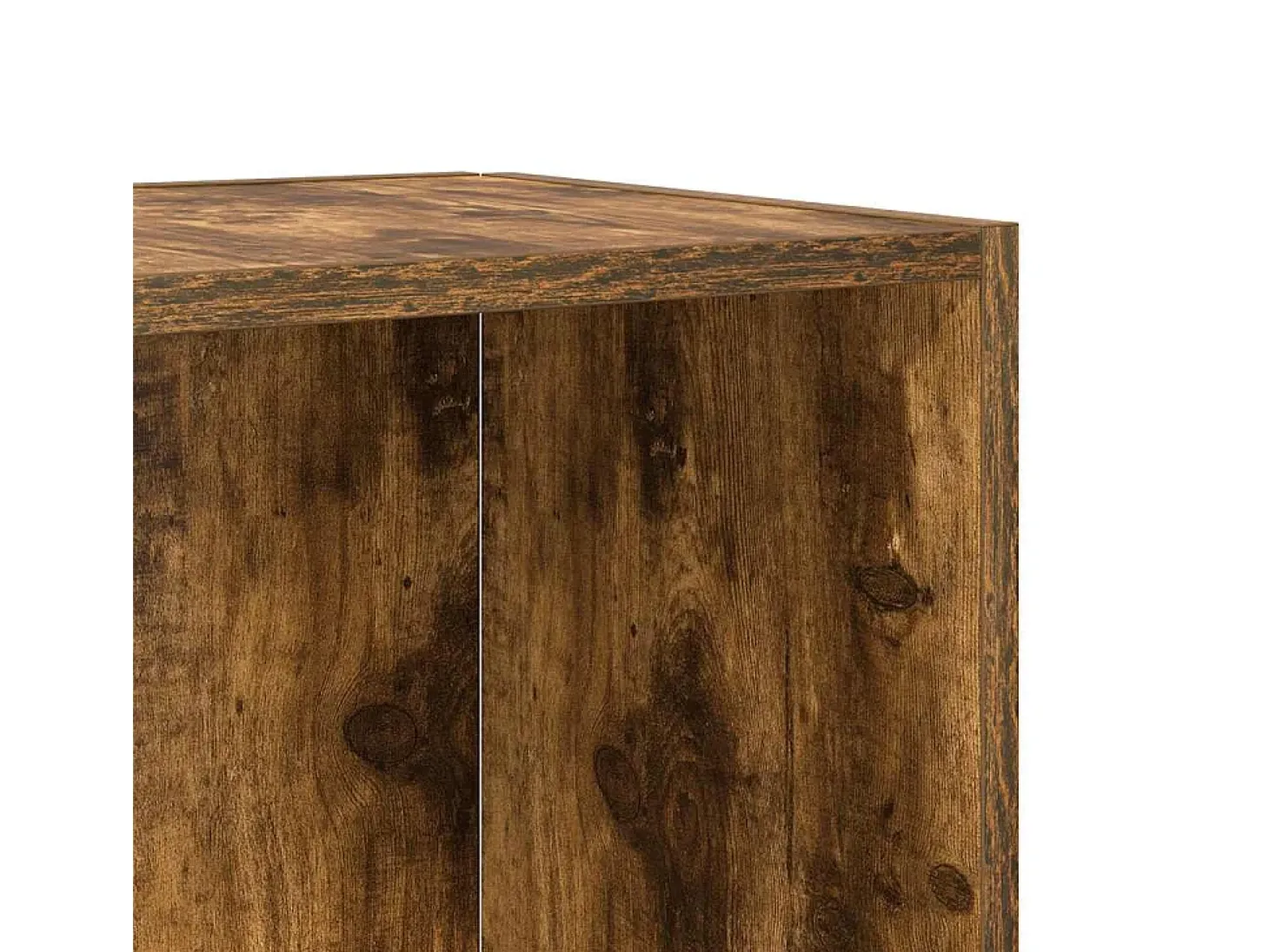 Mesa de apoio 33x33x34,5cm derivados de madeira carvalho fumado