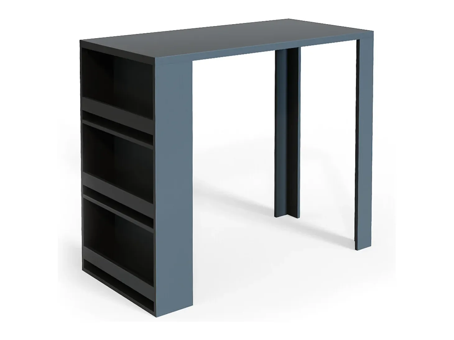 Mesa de bar antracite 57x117x106