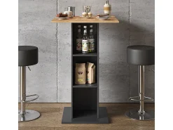 Mesa de bar antracite 70x70x109 rodeo