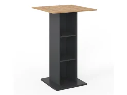 Mesa de bar antracite 70x70x109 rodeo