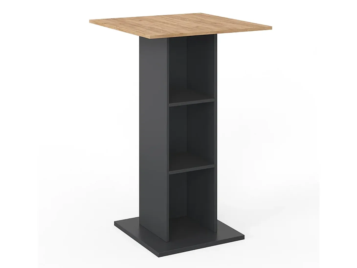 Mesa de bar antracite 70x70x109 rodeo