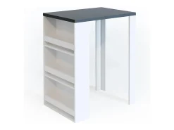 Mesa de bar antracite/branco 57x80x106