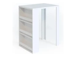 Mesa de bar branco 57x80x106