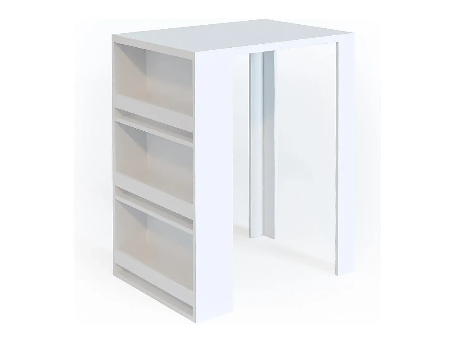 Mesa de bar branco 57x80x106