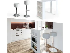 Mesa de bar branco 57x117x106