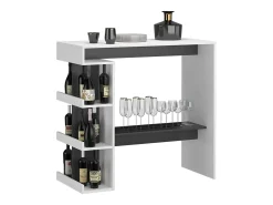 Mesa de bar branco 108x50x103 dana